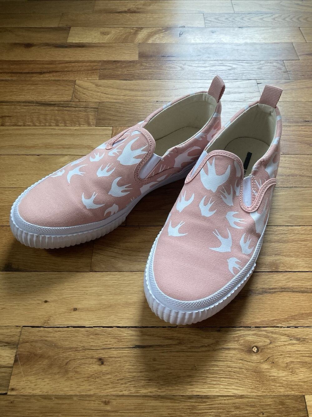 MCQ By Alexander McQueen Swallow Slip-On Sneaker - Women's Pink Canvas EU40